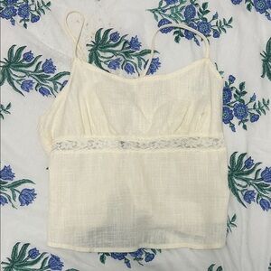 Pacsun White Tie Back Top